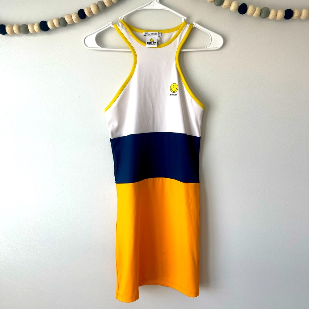🙂 ZARA Smiley Happy Collection Racerback Dress
